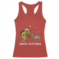 Funny Chupacabra Racerback Tank Top Merry Cryptmas Christmas Gift - Wonder Print Shop