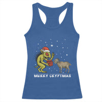 Funny Chupacabra Racerback Tank Top Merry Cryptmas Christmas Gift - Wonder Print Shop