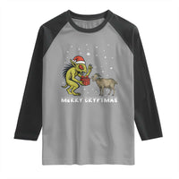 Funny Chupacabra Raglan Shirt Merry Cryptmas Christmas Gift - Wonder Print Shop