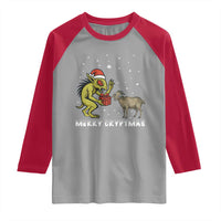 Funny Chupacabra Raglan Shirt Merry Cryptmas Christmas Gift - Wonder Print Shop