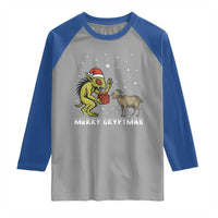 Funny Chupacabra Raglan Shirt Merry Cryptmas Christmas Gift - Wonder Print Shop