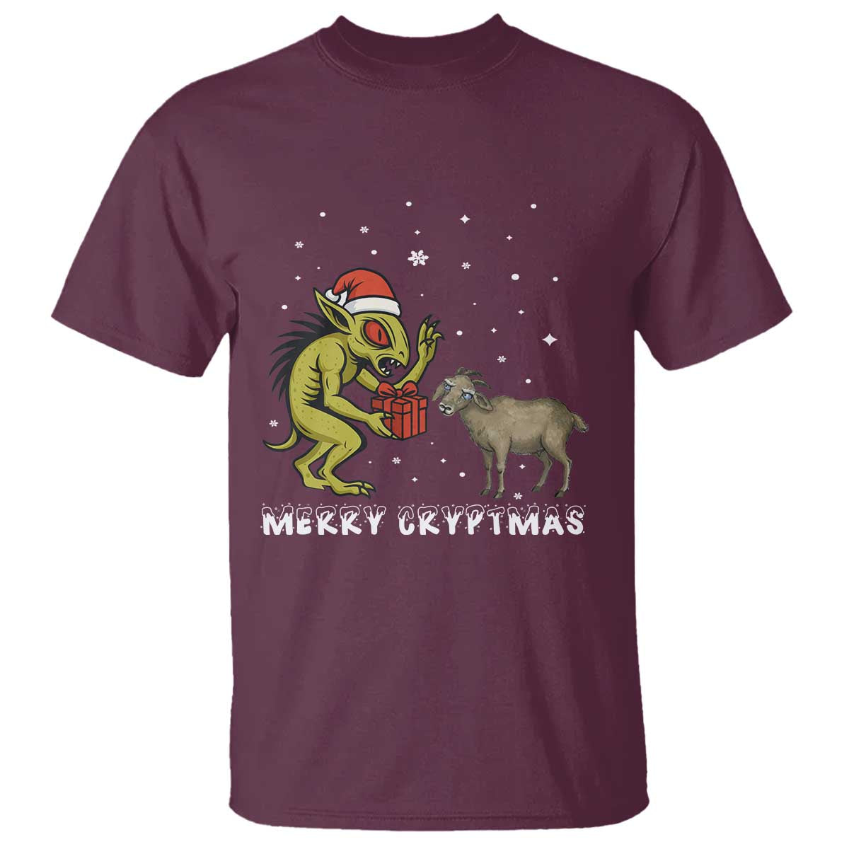 Funny Chupacabra T Shirt Merry Cryptmas Christmas Gift - Wonder Print Shop