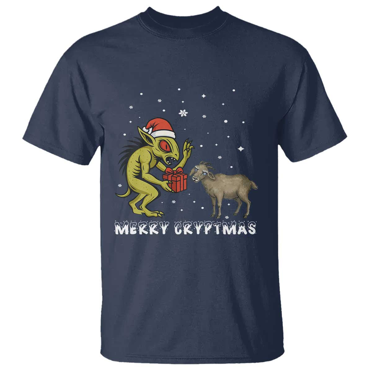 Funny Chupacabra T Shirt Merry Cryptmas Christmas Gift - Wonder Print Shop
