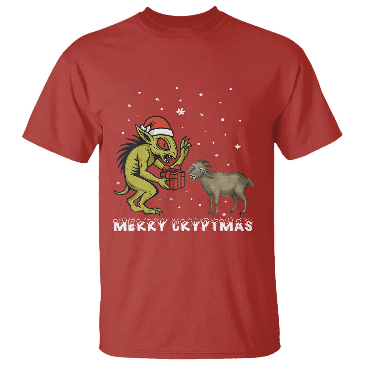 Funny Chupacabra T Shirt Merry Cryptmas Christmas Gift - Wonder Print Shop