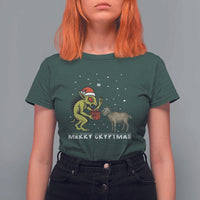 Funny Chupacabra T Shirt For Women Merry Cryptmas Christmas Gift - Wonder Print Shop