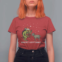 Funny Chupacabra T Shirt For Women Merry Cryptmas Christmas Gift - Wonder Print Shop
