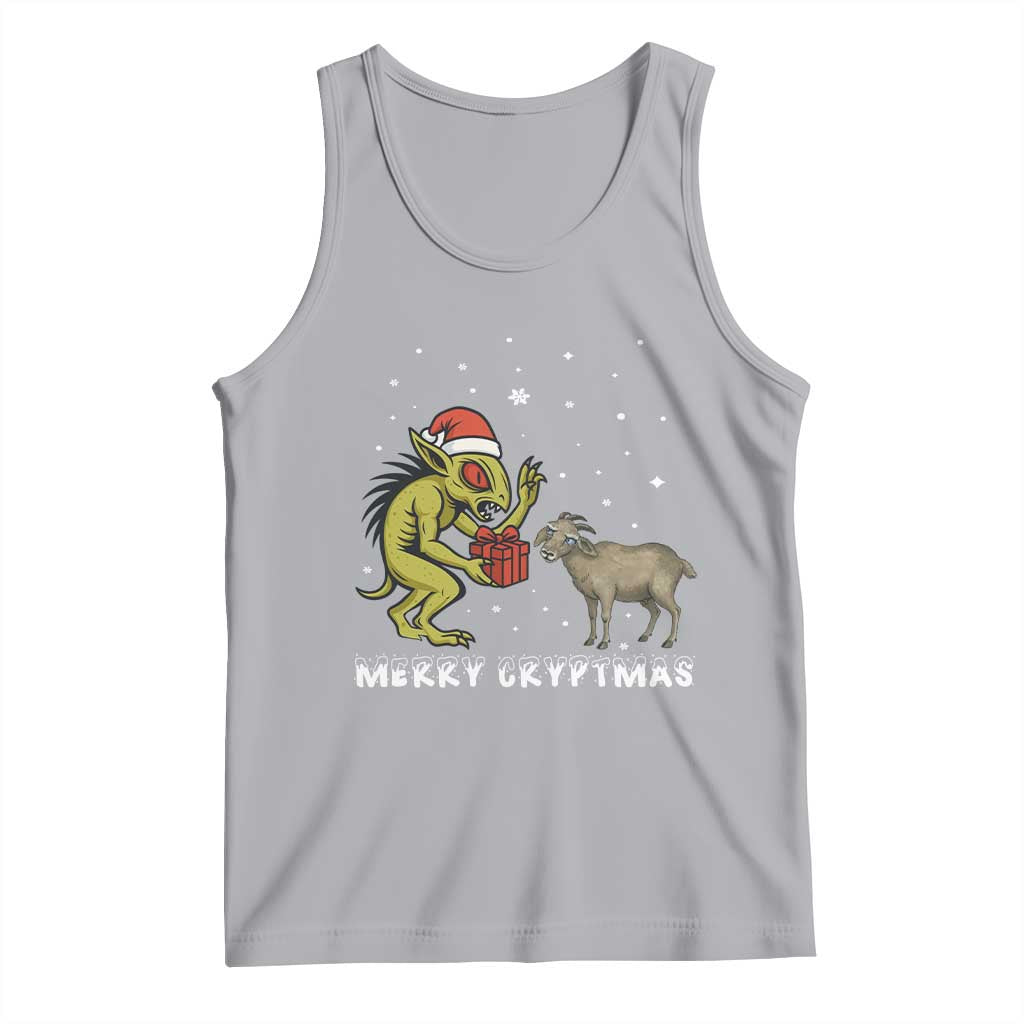 Funny Chupacabra Tank Top Merry Cryptmas Christmas Gift - Wonder Print Shop