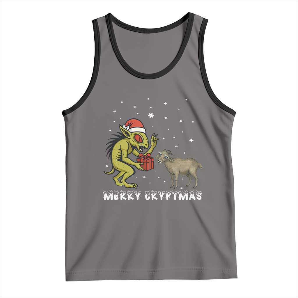 Funny Chupacabra Tank Top Merry Cryptmas Christmas Gift - Wonder Print Shop