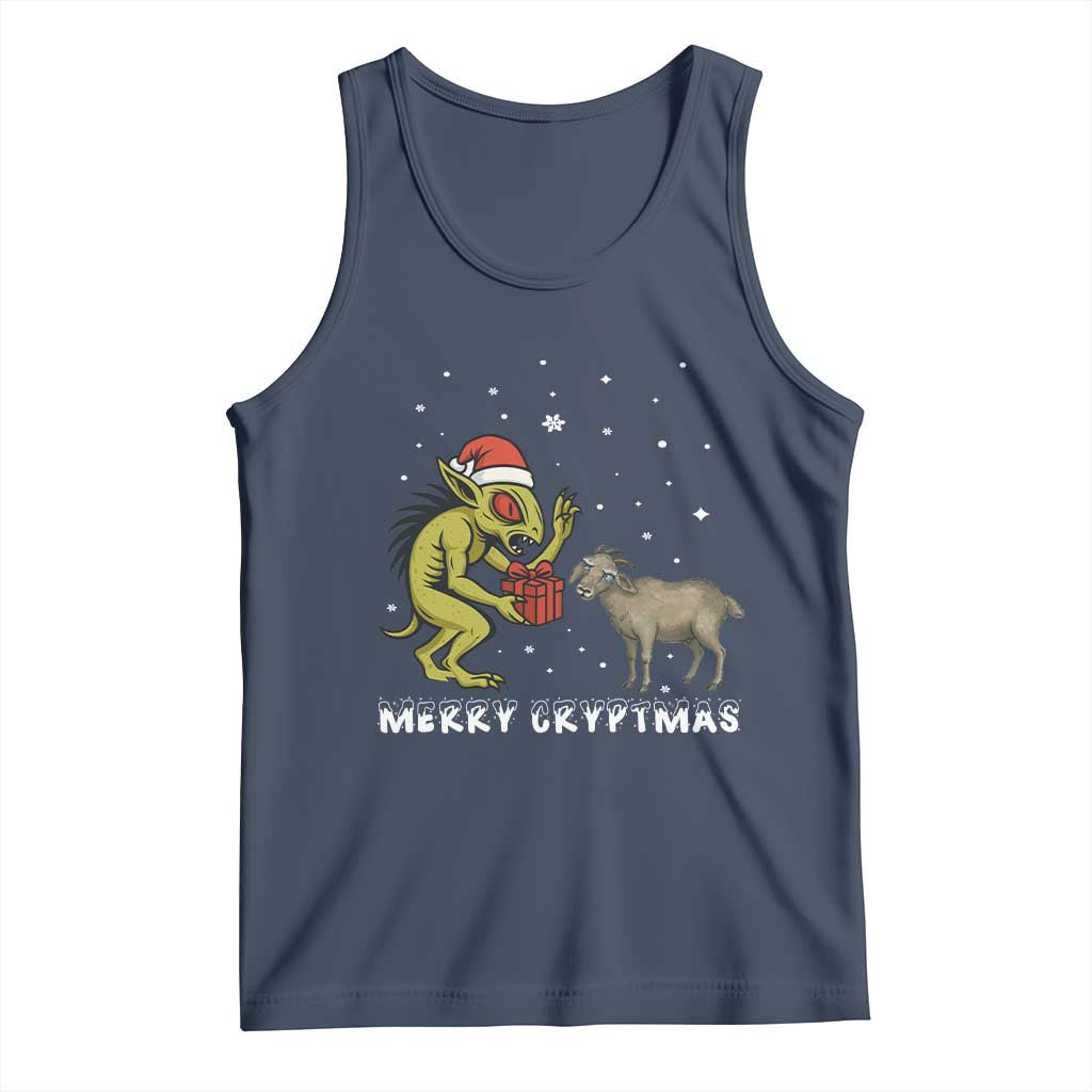 Funny Chupacabra Tank Top Merry Cryptmas Christmas Gift - Wonder Print Shop