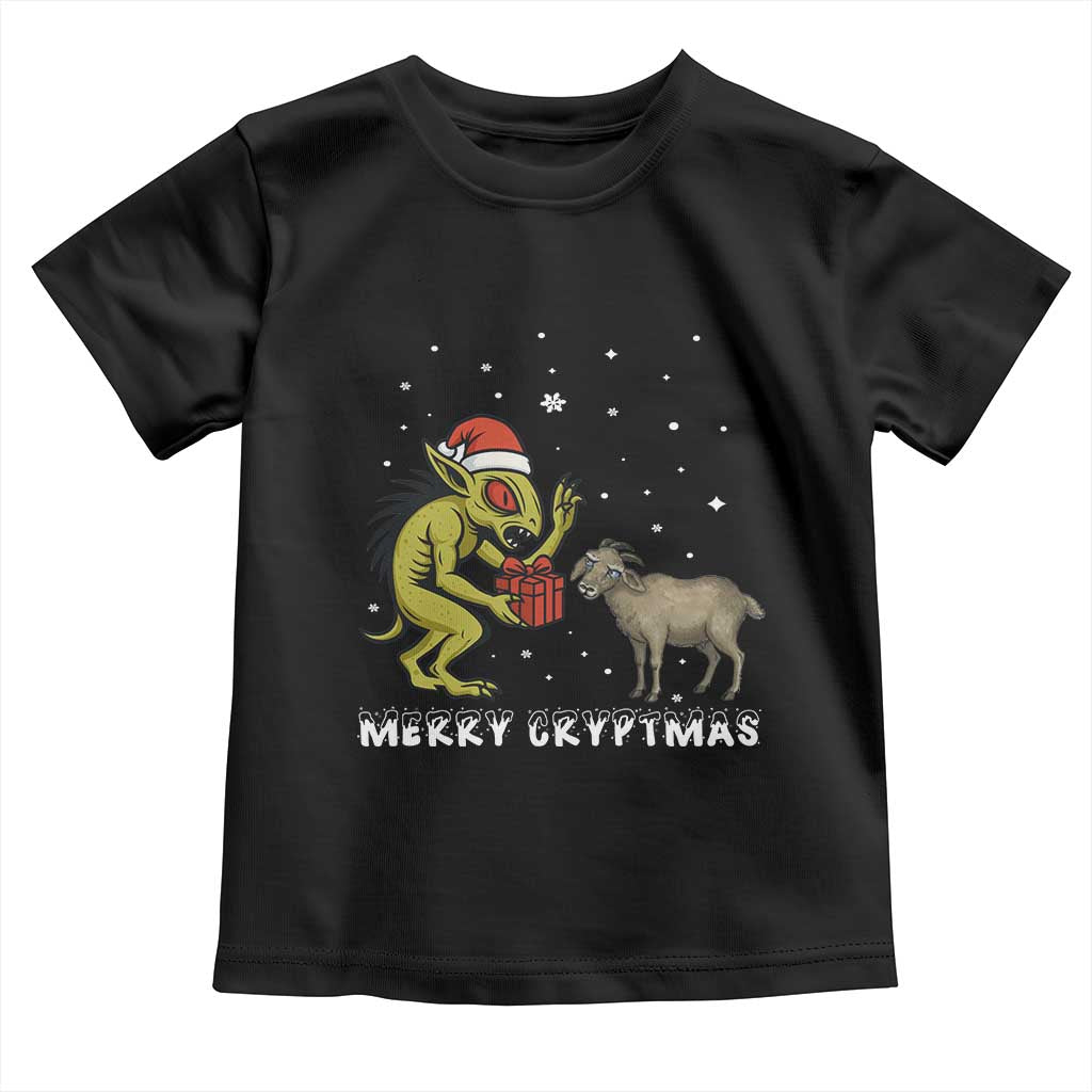 Funny Chupacabra Toddler T Shirt Merry Cryptmas Christmas Gift - Wonder Print Shop