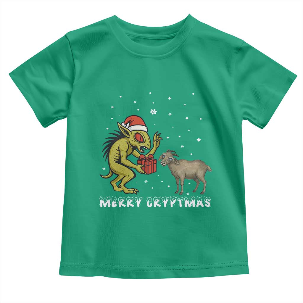 Funny Chupacabra Toddler T Shirt Merry Cryptmas Christmas Gift - Wonder Print Shop