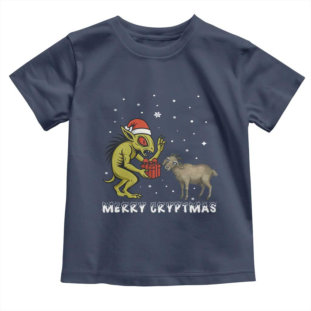 Funny Chupacabra Toddler T Shirt Merry Cryptmas Christmas Gift - Wonder Print Shop