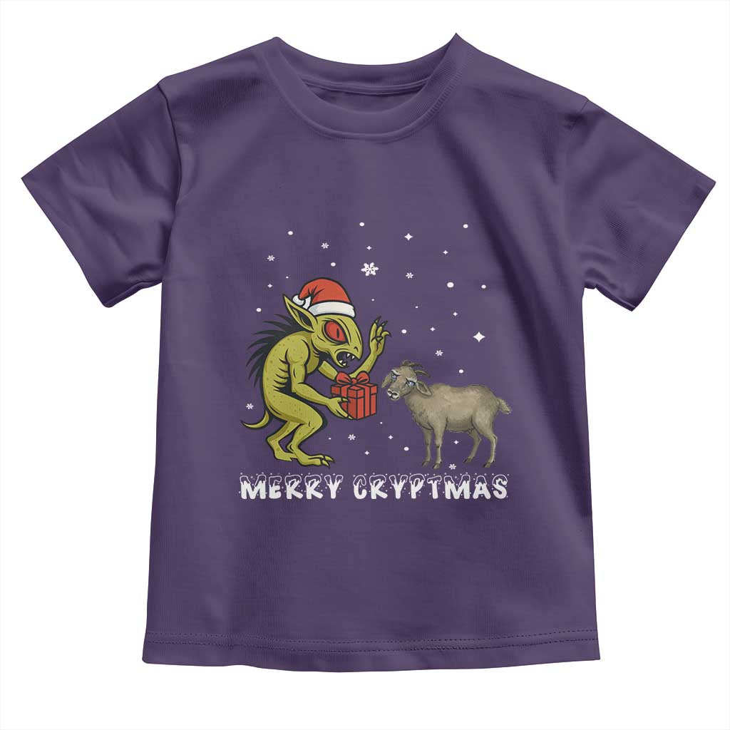 Funny Chupacabra Toddler T Shirt Merry Cryptmas Christmas Gift - Wonder Print Shop