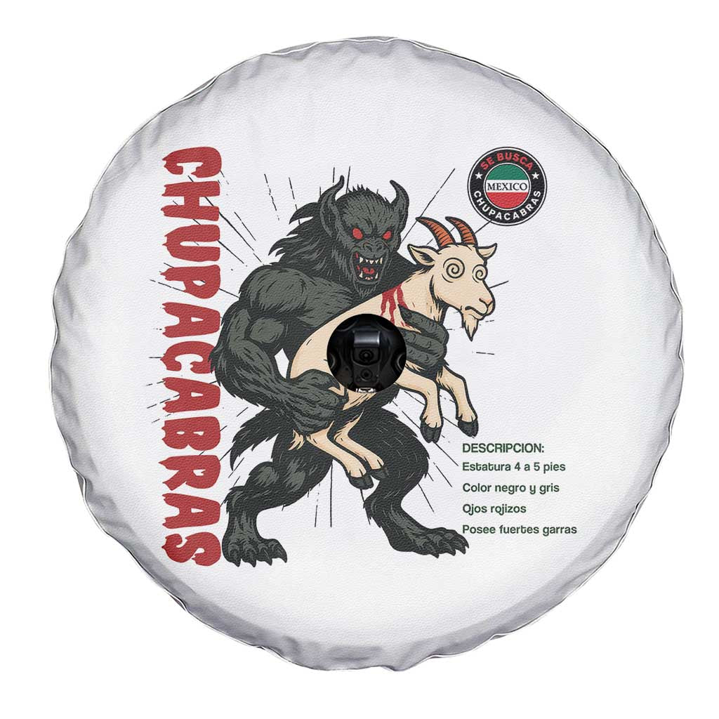 Chupacabra Spare Tire Cover Vintage Horror Cryptid Gift - Wonder Print Shop