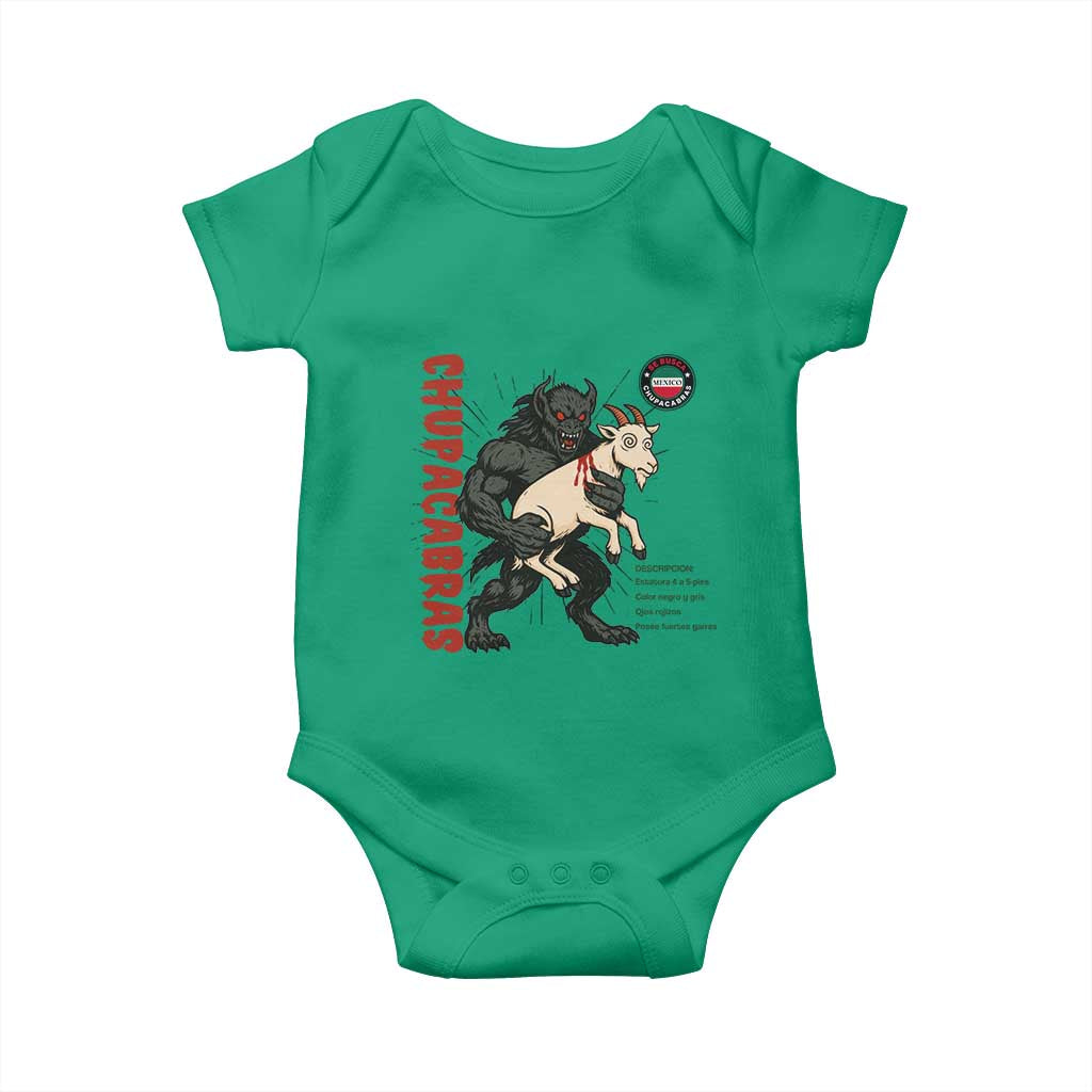 Chupacabra Baby Onesie Vintage Horror Cryptid Gift - Wonder Print Shop