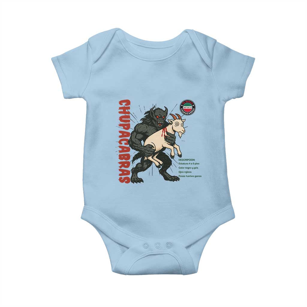 Chupacabra Baby Onesie Vintage Horror Cryptid Gift - Wonder Print Shop