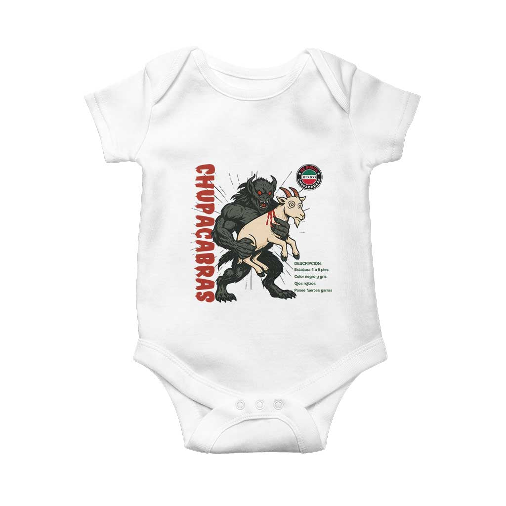 Chupacabra Baby Onesie Vintage Horror Cryptid Gift - Wonder Print Shop