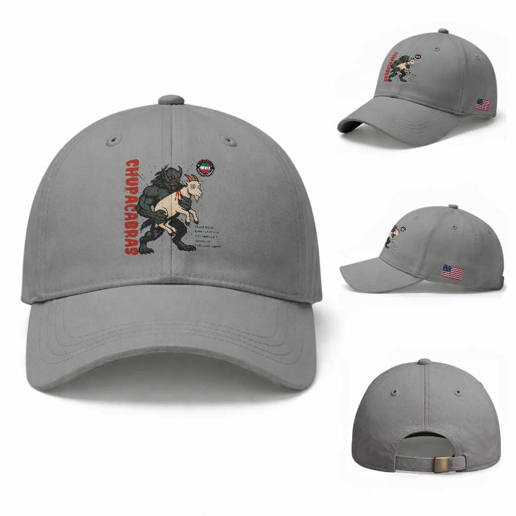Chupacabra Baseball Cap Vintage Horror Cryptid Gift