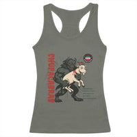 Chupacabra Racerback Tank Top Vintage Horror Cryptid Gift - Wonder Print Shop