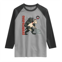 Chupacabra Raglan Shirt Vintage Horror Cryptid Gift - Wonder Print Shop