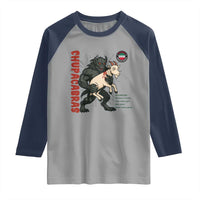 Chupacabra Raglan Shirt Vintage Horror Cryptid Gift - Wonder Print Shop