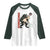 Chupacabra Raglan Shirt Vintage Horror Cryptid Gift - Wonder Print Shop