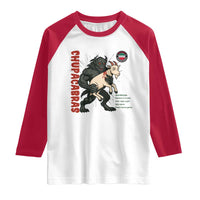 Chupacabra Raglan Shirt Vintage Horror Cryptid Gift - Wonder Print Shop
