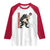 Chupacabra Raglan Shirt Vintage Horror Cryptid Gift - Wonder Print Shop