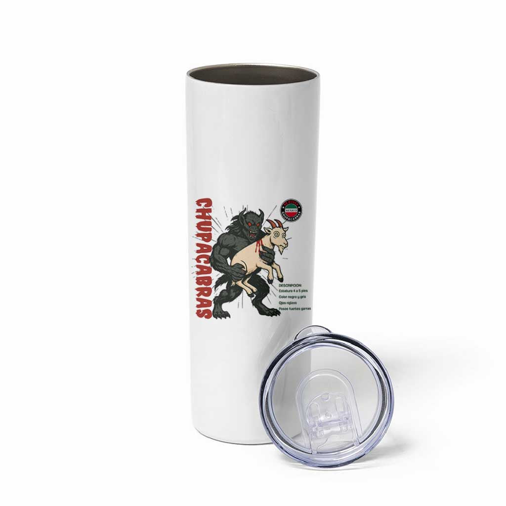 Chupacabra Skinny Tumbler Vintage Horror Cryptid Gift