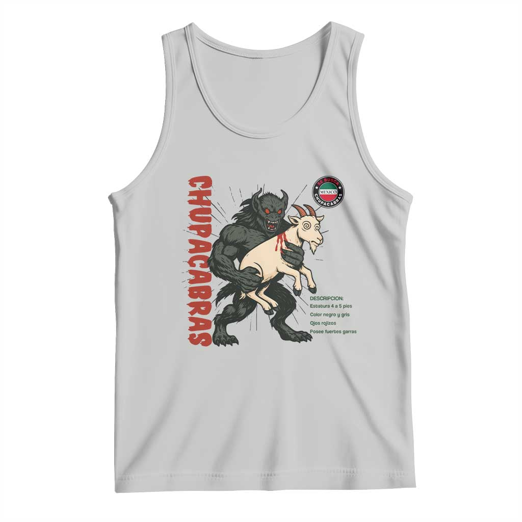 Chupacabra Tank Top Vintage Horror Cryptid Gift - Wonder Print Shop
