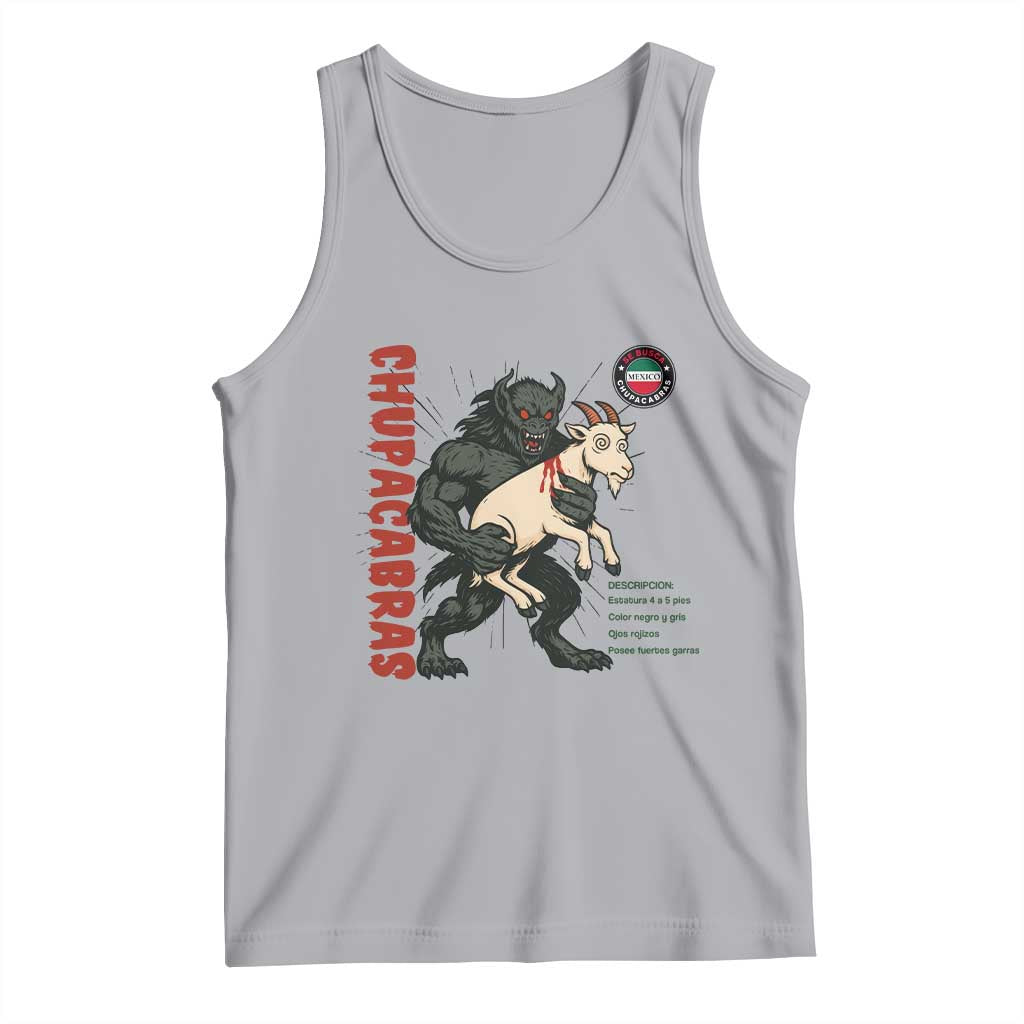 Chupacabra Tank Top Vintage Horror Cryptid Gift - Wonder Print Shop