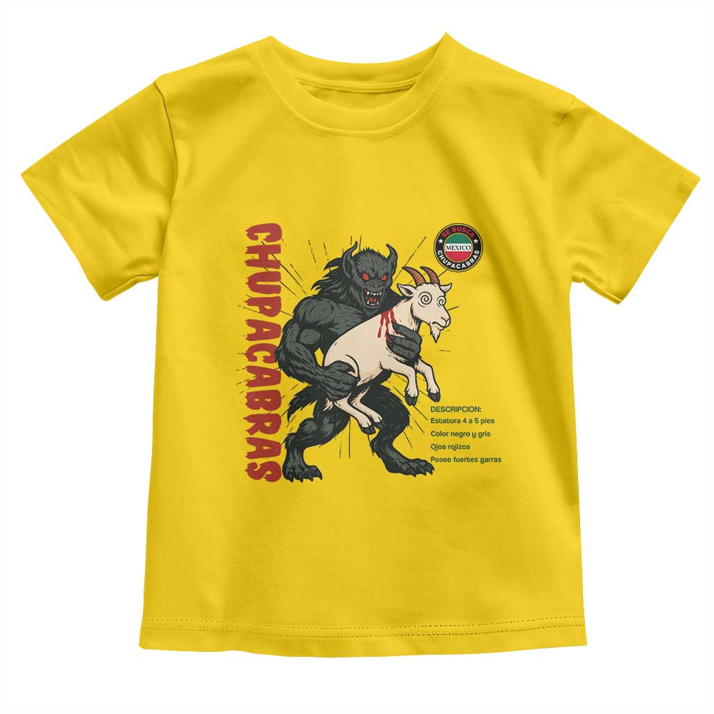 Chupacabra Toddler T Shirt Vintage Horror Cryptid Gift - Wonder Print Shop