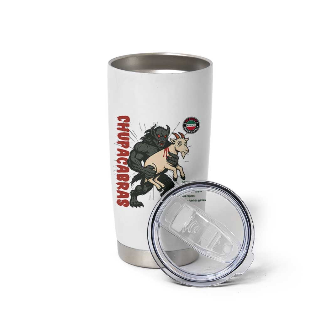 Chupacabra Tumbler Cup Vintage Horror Cryptid Gift