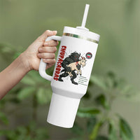 Chupacabra Tumbler With Handle Vintage Horror Cryptid Gift