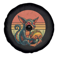 Funny Chupacabra Eat Tacos Cryptid Gift Spare Tire Cover - Wonder Print Shop