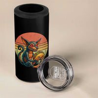 Funny Chupacabra Eat Tacos Cryptid Gift 4 in 1 Can Cooler Tumbler