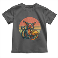 Funny Chupacabra Eat Tacos Cryptid Gift Toddler T Shirt - Wonder Print Shop