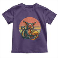 Funny Chupacabra Eat Tacos Cryptid Gift Toddler T Shirt - Wonder Print Shop