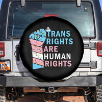 Trans Rights Are Human Rights Spare Tire Cover Christmas LGBTQ Supporter Gift - Wonder Print Shop