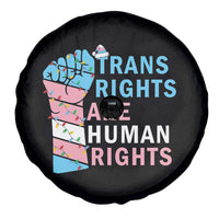 Trans Rights Are Human Rights Spare Tire Cover Christmas LGBTQ Supporter Gift - Wonder Print Shop