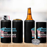Trans Rights Are Human Rights 4 in 1 Can Cooler Tumbler Christmas LGBTQ Supporter Gift - Wonder Print Shop