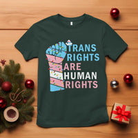Trans Rights Are Human Rights T Shirt Christmas LGBTQ Supporter Gift - Wonder Print Shop