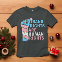 Trans Rights Are Human Rights T Shirt Christmas LGBTQ Supporter Gift - Wonder Print Shop