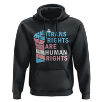 Trans Rights Are Human Rights Hoodie Christmas LGBTQ Supporter Gift - Wonder Print Shop