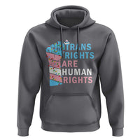 Trans Rights Are Human Rights Hoodie Christmas LGBTQ Supporter Gift - Wonder Print Shop