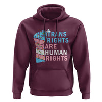 Trans Rights Are Human Rights Hoodie Christmas LGBTQ Supporter Gift - Wonder Print Shop