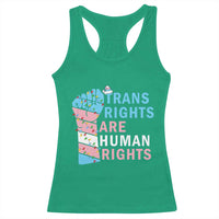 Trans Rights Are Human Rights Racerback Tank Top Christmas LGBTQ Supporter Gift - Wonder Print Shop
