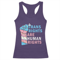 Trans Rights Are Human Rights Racerback Tank Top Christmas LGBTQ Supporter Gift - Wonder Print Shop