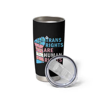 Trans Rights Are Human Rights Tumbler Cup Christmas LGBTQ Supporter Gift - Wonder Print Shop