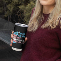 Trans Rights Are Human Rights Tumbler Cup Christmas LGBTQ Supporter Gift - Wonder Print Shop